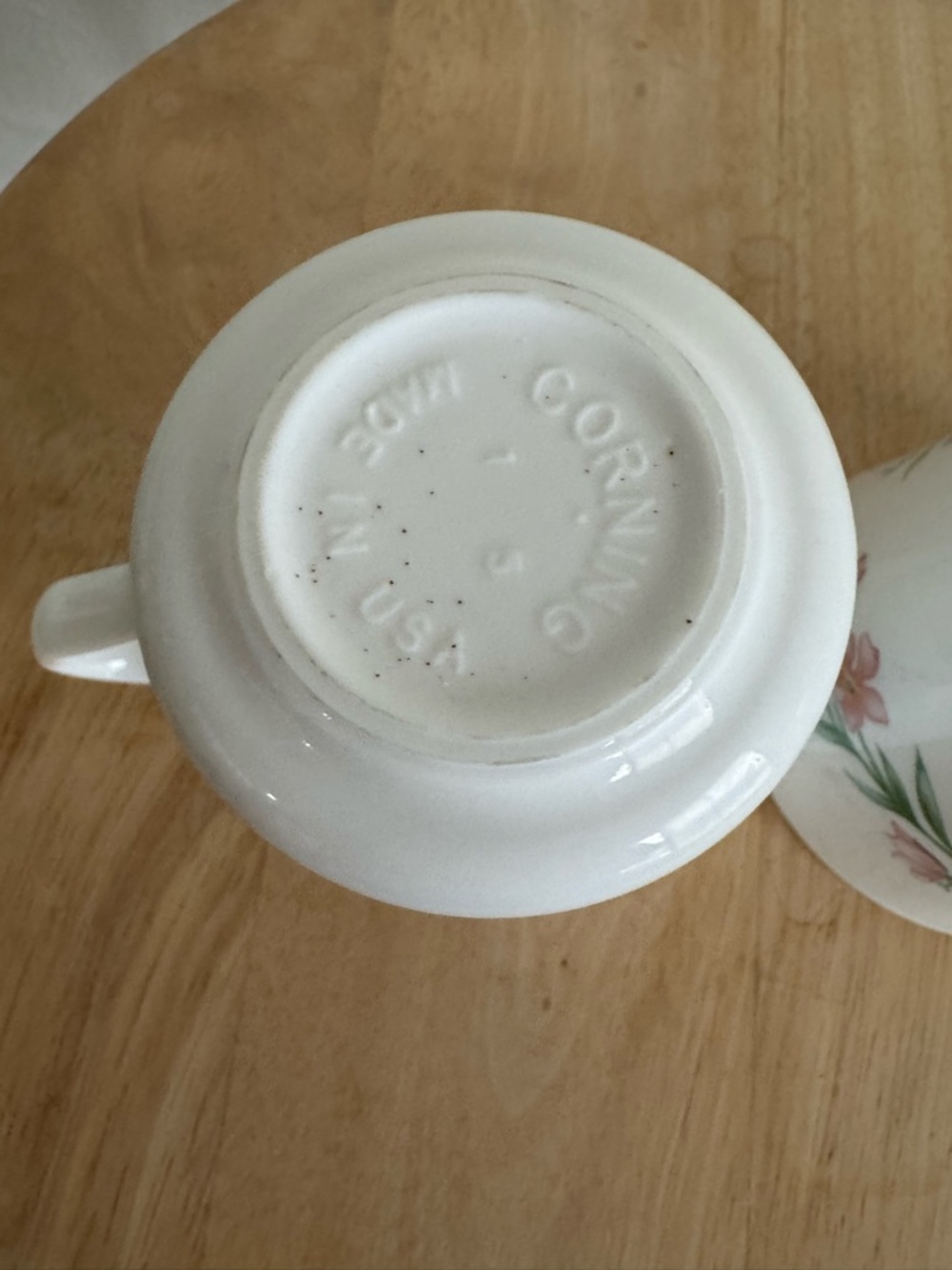 Vintage Corelle My Garden Corningware Floral Coffee Mugs Set of 2 - Picture 7 of 8